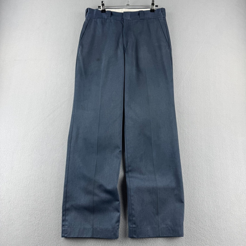 Vintage Big Mac Work Pants Mens Fits 30x30 Gray Faded 70s 80s USA Scovill Zipper